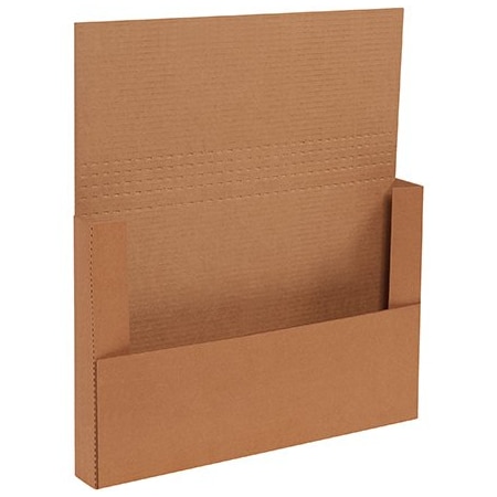 Bsc Preferred 18 x 12 x 2'' Kraft Easy-Fold Mailers, 50PK BUY00014651